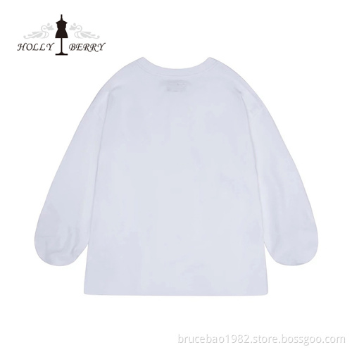 New Fashionable White Basic Model Stylish Blouses Top